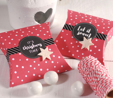Caja con Topos para Regalos | Packaging Navidad | SelfPackaging