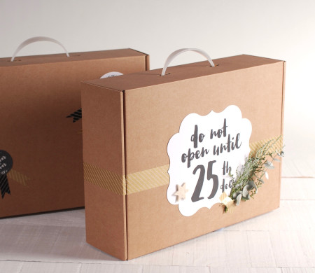 Mallette en Carton pour Noël Mallette en Carton pour Noël