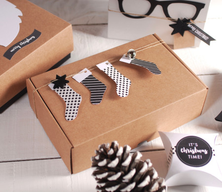 Box with Christmas Socks