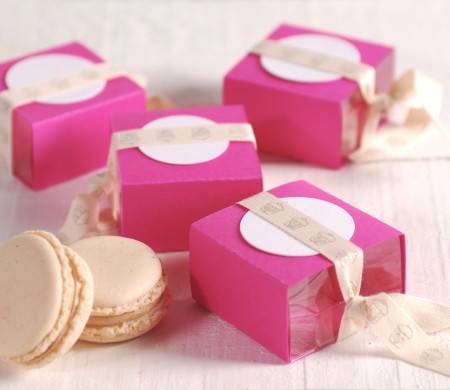 Cajita Fucsia para Macarons Cajita Fucsia para Macarons