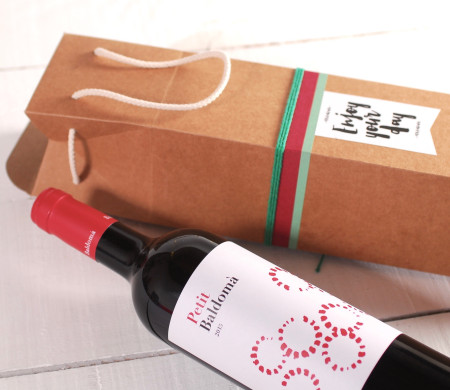 Geschenkbox für Weinflaschen mit Tragegriff