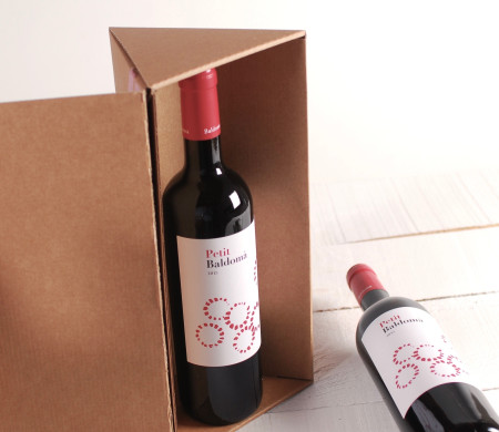 Dreieckige Weinbox für Geschenke und Anlässe
