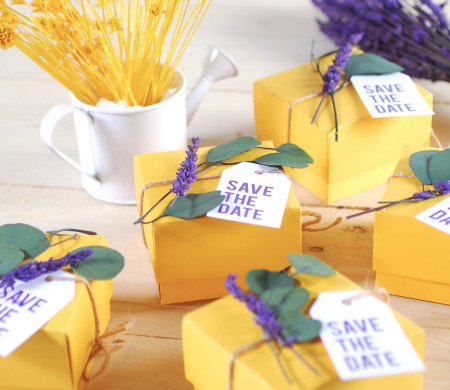 Save the date box