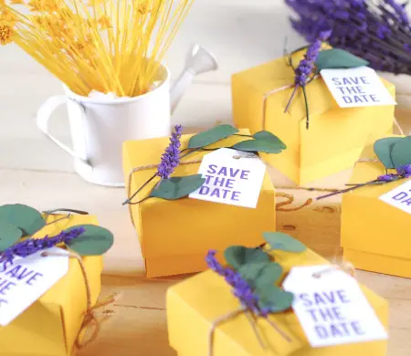 Save the date box