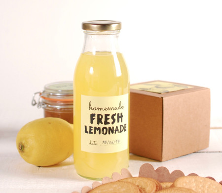  Juice Bottle with Custom Tags