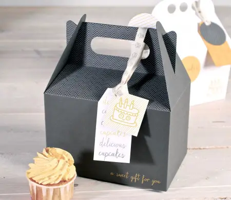 Scatola picnic per cupcake e biscotti | Pasticceria