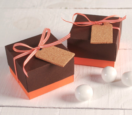 Cute box with cork tag