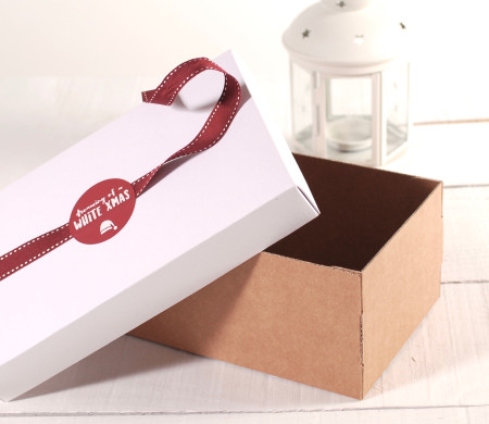 White Christmas Box | Holiday Packaging | SelfPackaging