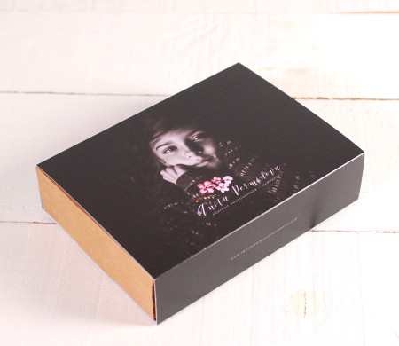 Scatola con fascia di foto personalizzabile