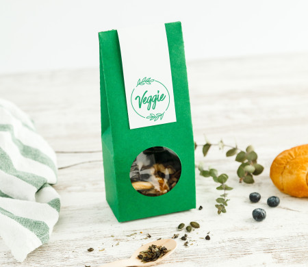 Caja para alimentos con ventana Caja para alimentos con ventana