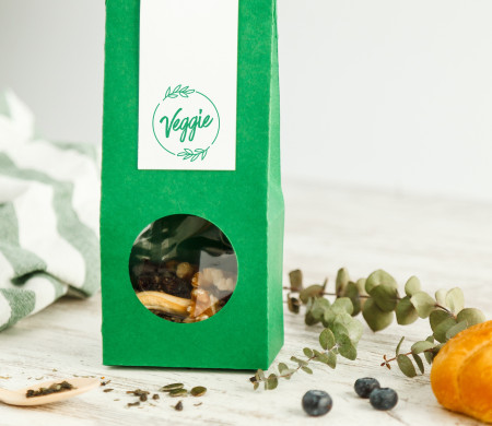 Caja para alimentos con ventana Caja para alimentos con ventana