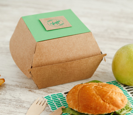 Caja take away para hamburguesas Caja take away para hamburguesas