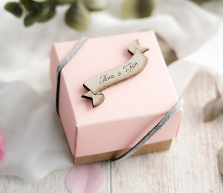 Small gift box for weddings | Guest gift packaging