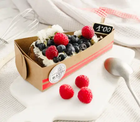 Caja para porción de tarta