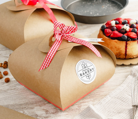 Boîte pour tartes avec poignée | Transport pâtisserie