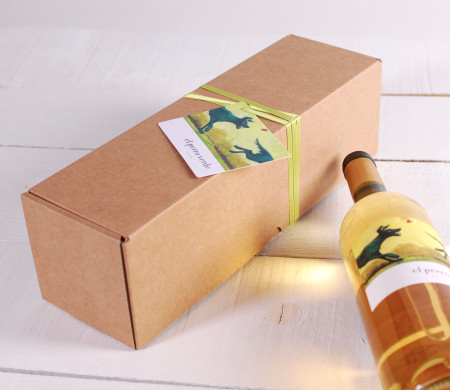 Oblong wine box decoration