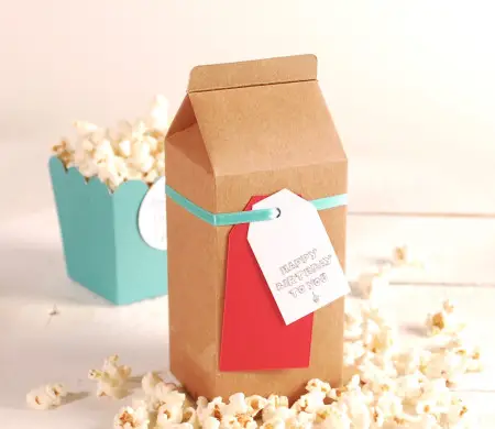 Milk carton box decoration