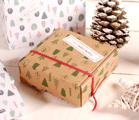 Caja de Navidad decorada Caja de Navidad decorada