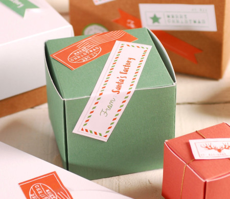 Decorazione Scatola Quadrata Natale | SelfPackaging