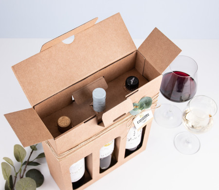 caja para pack de vinos caja para pack de vinos