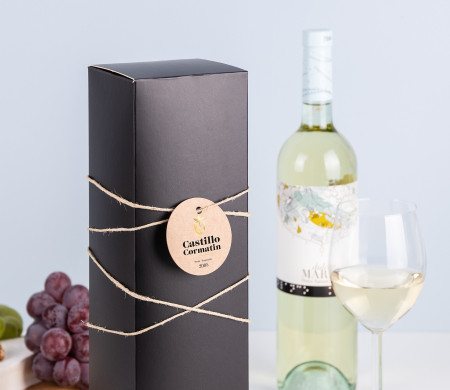 Black matt wine box
