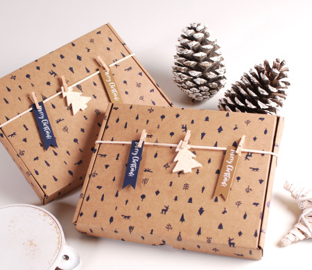 Weihnachtskarten-Box für den Versand | Nachhaltig