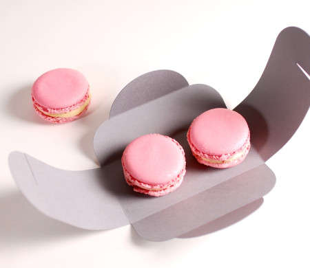 decorated box for two macaroons decorated box for two macaroons