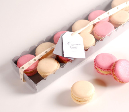 caja para macarons alargada con tapa transparente caja para macarons alargada con tapa transparente