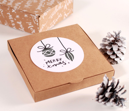 Boîte pour les invitations de Noël