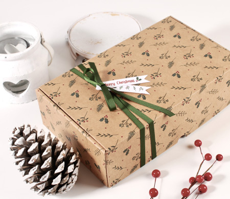Caja de cartón para regalos de Navidad Caja de cartón para regalos de Navidad