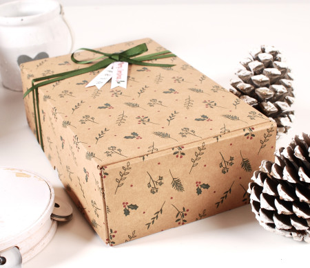 Caja de cartón para regalos de Navidad Caja de cartón para regalos de Navidad