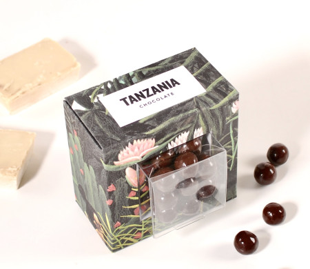 Scatola trasparente per palline di cioccolato