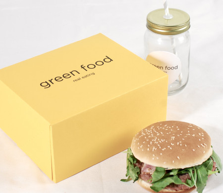 Boîte d'aliments à emporter pour hamburgers