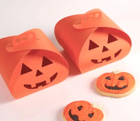 Pumpkin box with terrifying...