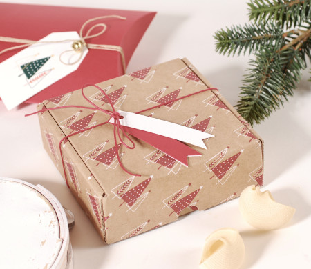 Christmas cardboard box for small gifts