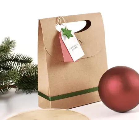 Bolsa para regalos navideños