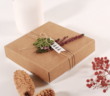 Cardboard box for chocolates eco christmas