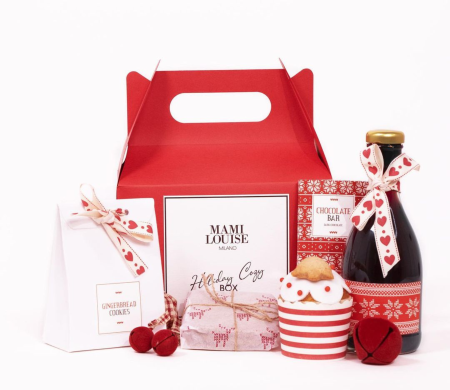 Boîte à pique-nique en carton de Noël