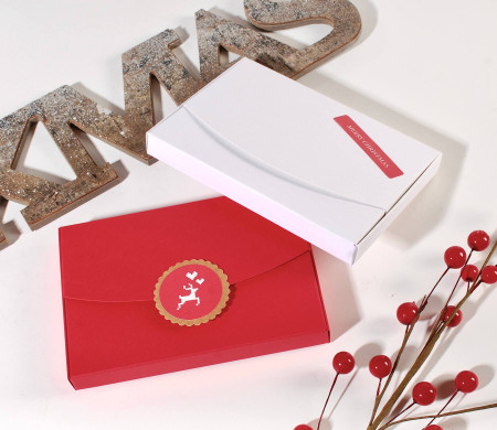 Caja rectangular para detalles navideños Caja rectangular para detalles navideños