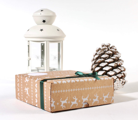 Christmas square shipping box