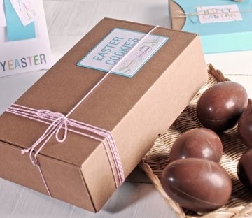 Cardboard boxes for Easter eggs