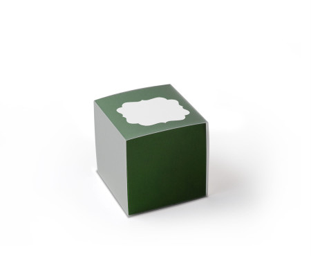 Caja de Cartón para Pequeños Regalos en Forma de Cubo