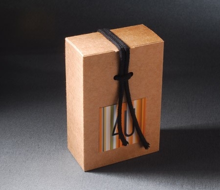 Little box with cord for company gifts