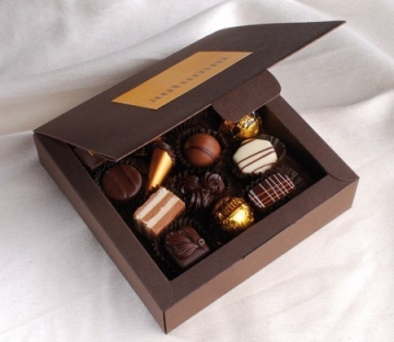 Cardboard box for chocolates