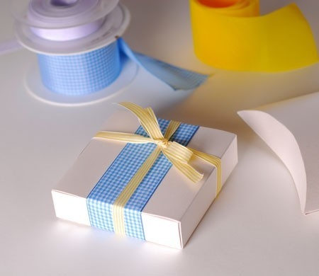 Gift box with ribbons