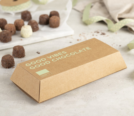 Ingot-Shaped Cardboard Box for Chocolates