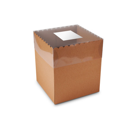 Caja para Tartas y Pasteles, con Tapa Transparente