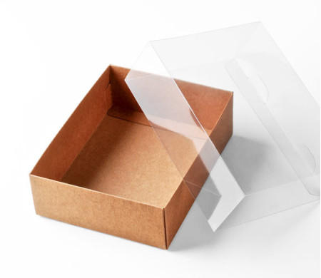 Caja para Macarons con Faja transparente