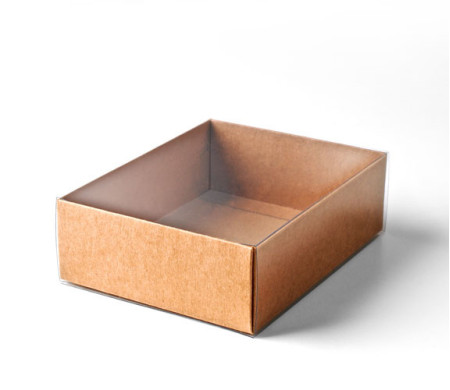 Caja para Macarons con Faja transparente