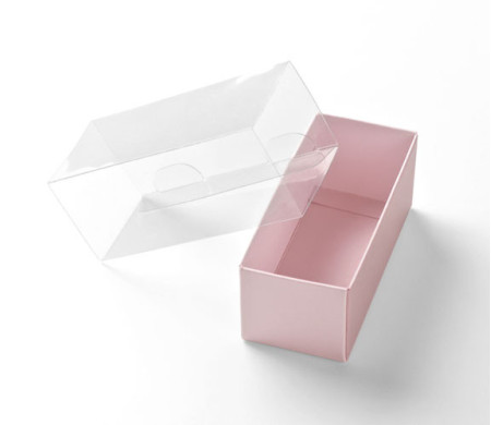 Caja para Macarons con Faja transparente